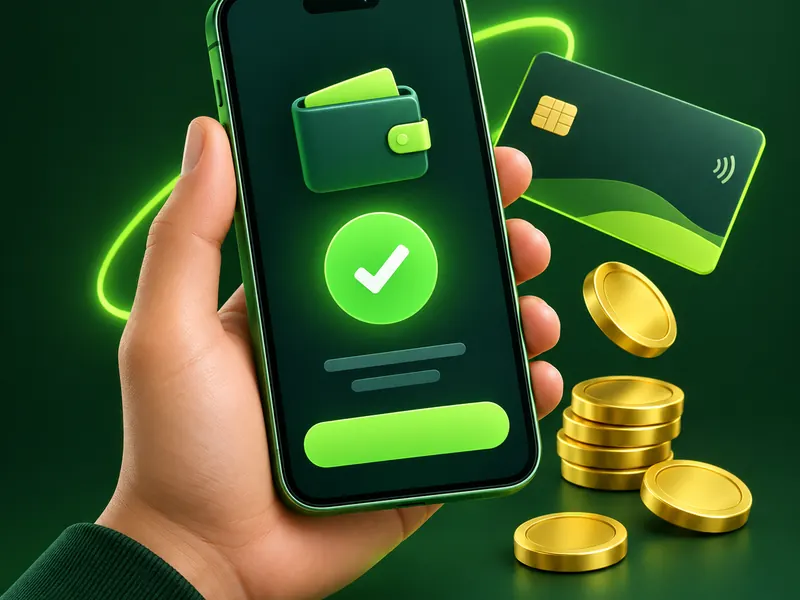 PKOK deposit with a mobile wallet – illustration PKOK deposit with a mobile wallet – illustration